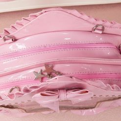 Shiny pink with glitter - Upside